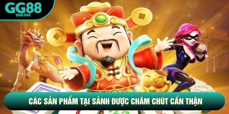 Các sản phẩm tại sảnh được chăm chút cẩn thận
