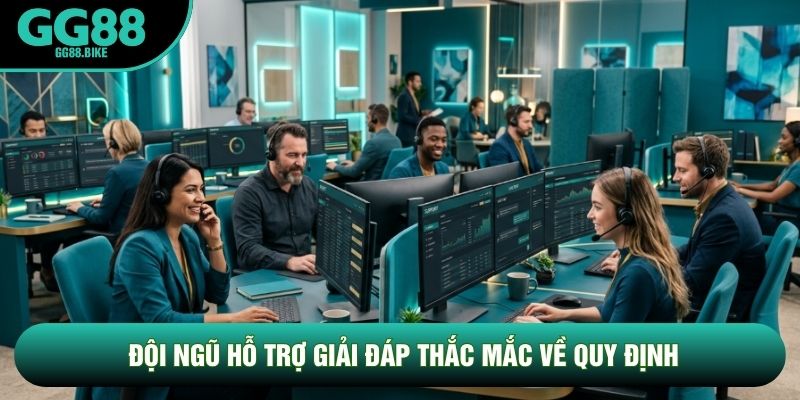 Đội ngũ hỗ trợ giải đáp thắc mắc về quy định