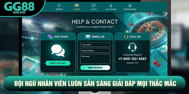 Đội ngũ nhân viên luôn sẵn sàng giải đáp mọi thắc mắc Đội ngũ nhân viên luôn sẵn sàng giải đáp mọi thắc mắc