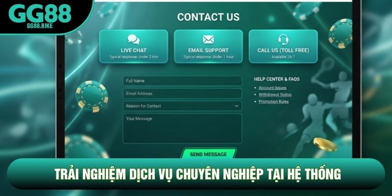 Trải nghiệm dịch vụ chuyên nghiệp tại hệ thống Trải nghiệm dịch vụ chuyên nghiệp tại hệ thống